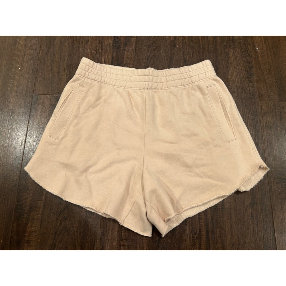 NWT Aerie Offline Womens Size Medium Cream High Rise Shorts